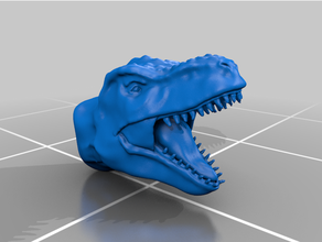 trex testa tirannosauro creature 3d print model - Mito3D