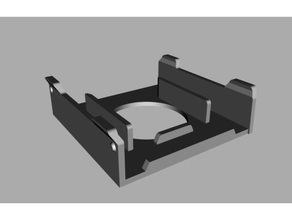 officiel framboise pi Cas gaine ventilateur monter 25 mm traîneau Malolo screw less casser forme personnalisable 4 électronique 3d print model - Mito3D