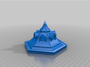 fountain gazebo repaired parts sculptures 3d print model - Mito3D
