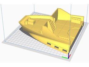 navegación Embarcacion 28mm escala remezclar juegos barco dnd emperador olas velero 3d print model - Mito3D