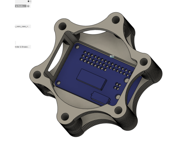 70mm sim wheel spacer bodnar bu0836a board diy leobodnar leo simracing steering 3D print model - Mito3D