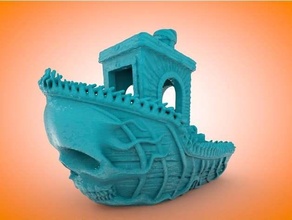 suportless ghostship benchy 3d printing tests benchmark ghost support needed supportless 3d print model - Mito3D