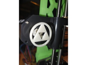 triforce axis wheel anet printer nema 17 5mm shaft 3d accessories a8 mods legend zelda nema17 x-axis 3d print model - Mito3D