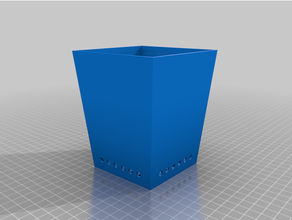 maceta filtração ar livre jardim macetas 3d print model - Mito3D