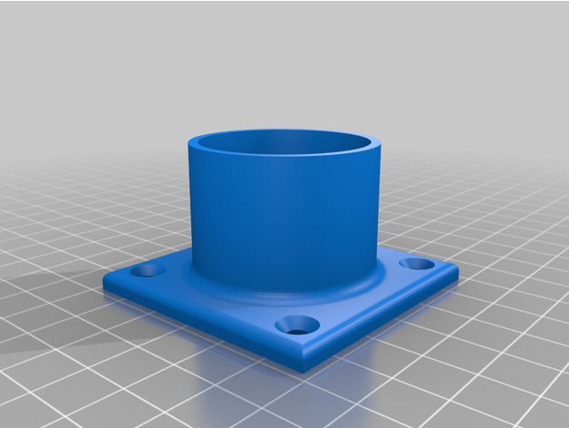 40mm vide tuyau prise machine outils 3D print model - Mito3D