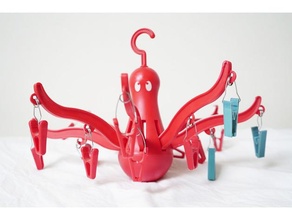 ikea clothespin pressa octopus pince linge pour la pieuvre replacement parts clothespins peg 3d print model - Mito3D