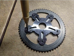 chain sprocket mbs pattern hole jig parts 3d print model - Mito3D