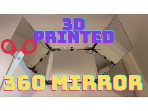 360 Schnitt Haar Spiegel Haushalt 3d print model - Mito3D
