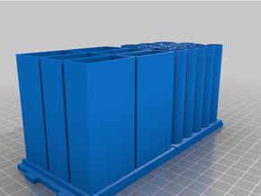 modular hobby paint rack - tamiya tool holder organization scale model 3d print model - Mito3D
