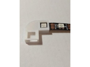 10mm guidato striscia 90 grado adattatore connettore parti rete a8 pla ws2812b 3d print model - Mito3D