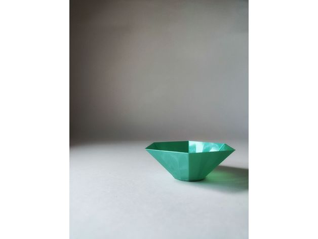 geometric bowl decor 3D print model - Mito3D