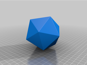 icosahedron math 3d print model - Mito3D