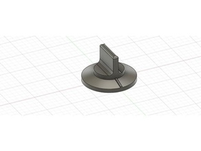 whirlpool stove knob replacement parts 3d print model - Mito3D