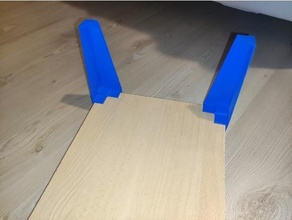 pequeña cartón madera mesa pierna reemplazo partes 3d print model - Mito3D