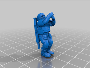 soldados Império fastroping jogos martelo guerra 40k 3d print model - Mito3D