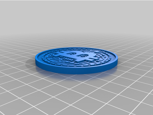bitcoin pulsante monete distintivi 3D print model - Mito3D
