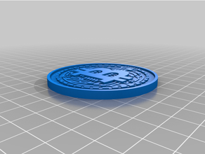 Bitcoin bouton pièces monnaie badges 3d print model - Mito3D
