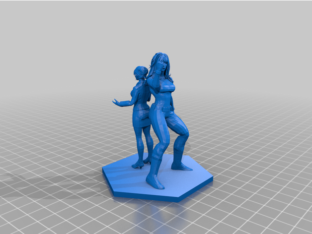 she hulk sculptures ponton 3D print model - Mito3D