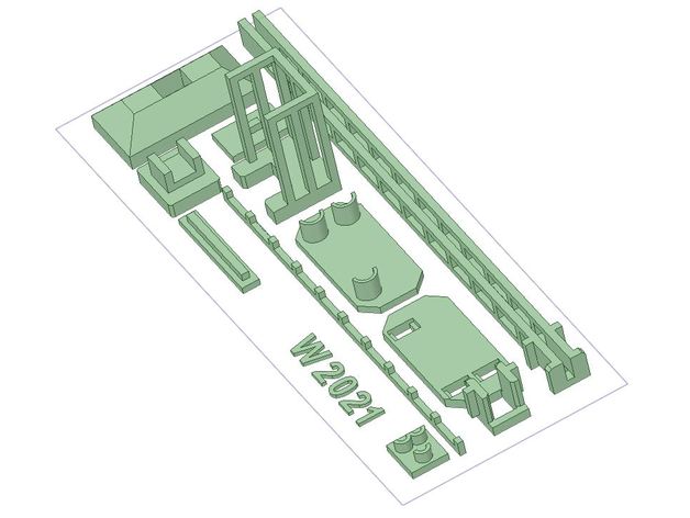 h0 señal luz db edificio tze pasatiempo escala modellbahn 3D print model - Mito3D