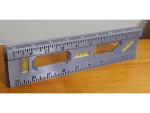 9 inch magnetized ruler level hand tools magnet 3d print model - Mito3D