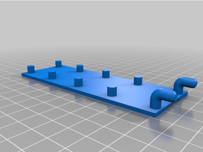 pannello forato adattatore parete gancio taglia attrezzo titolari scatole appendiabiti 3d print model - Mito3D
