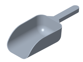 scoop & holder kitchen dining ice maker 3d print model - Mito3D