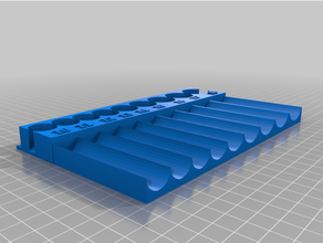 3 8 socket trays standard metric tools 3d print model - Mito3D