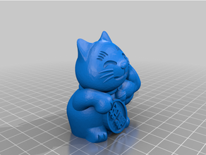 lucky cat ultra swole 2021 3d printing 3d print model - Mito3D