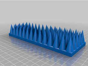bird spike strip 7in inlaid spikes outdoor & garden 3d print model - Mito3D