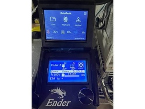 ender-5 control panel cover 35 inch pi touch screen octodash 3d printer accessories creality ender 5 box pro octopi octoprint case octoscreen raspberry display touchscreen 3d print model - Mito3D