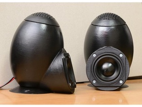 aperiodic resistive speaker enclosure quadric surfaces audio 3d print model - Mito3D