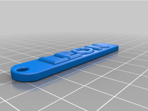 seat leon keychain automotive 3d print model - Mito3D