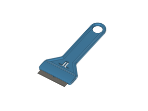 jilet üstesinden gelmek kazıyıcı araç araçlar bıçak ağzı Ustura teknik çizim 3d print model - Mito3D