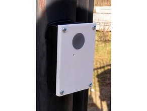 gate column doorbell outdoor & garden freecad housing 3d print model - Mito3D