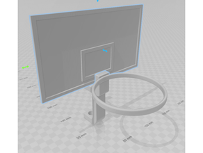 basketball bureau pleinement imprimable serrer jouets Jeux cerceau sports 3d print model - Mito3D