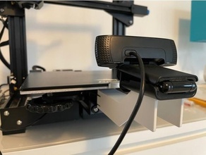 ender 3 v2 webcam halterung zb logitech c920 camera mount 3d printer parts ender3v2 octoprint 3d print model - Mito3D