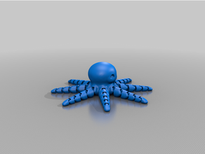 articulating octopus sculptures 3d print model - Mito3D