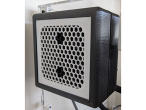 120mm extractor ventilador 3d recinto hepa carbón filtros impresora accesorios 3d print model - Mito3D