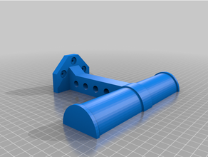 doble apoyo bobine carrete soporte v2 3d impresora accesorios derouleur filamento porte portacarretes montar 3d print model - Mito3D