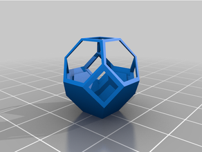 troncato ottaghedro pianta arredamento 3d print model - Mito3D