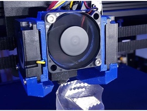 ender 6 fan holder remix v13c 3d printer accessories cooling mount 3d print model - Mito3D