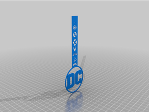 bookmark dc justice league learning bookmarks comics marque-page 3d print model - Mito3D