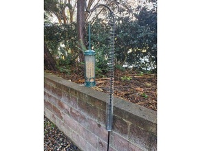 slinky mount birdfeeder outdoor & garden bird feeder proof seed squirrel 3d print model - Mito3D