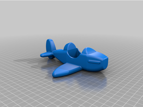 Duplo Flugzeug Spitfire mechanisch Spielzeuge 3d print model - Mito3D
