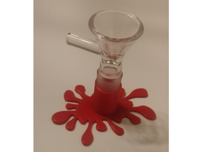 splat bowl holder cannabis marijuana 3d print model - Mito3D