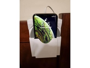 iphone xs wireless charger bedframe holder mobile phone smartphone tozo 3d print model - Mito3D
