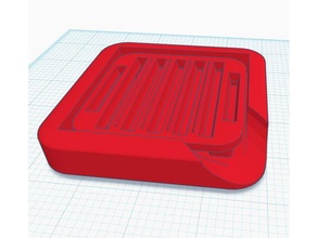 3 inch soap dish bathroom handmade crafts holder tray square 3d print model - Mito3D