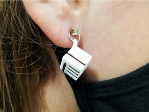 ako dé bijoux boucle d'oreille boucles d'oreilles Collier intello pendentif 3d print model - Mito3D
