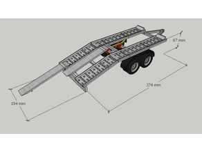 car trailer - tow service vehicles 3d print model - Mito3D