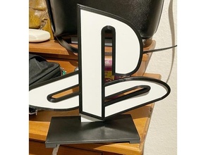 playstation logo lampe modulaire vidéo Jeux LED lumière ps 3d print model - Mito3D
